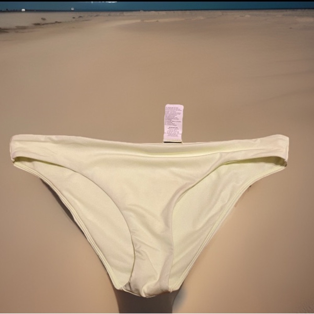New NWT Nike Swim Essential Women's Hipster Bikini Bottom‎ Pale Yellow Size XL